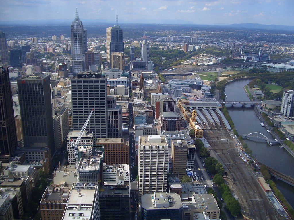 Outlook from Melbourne Observation Deck
