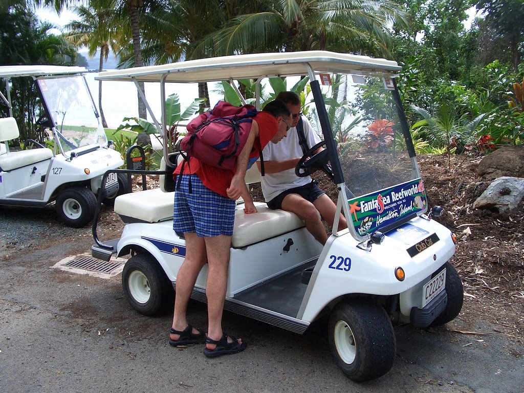 Rental "car" on Hamilton Island
