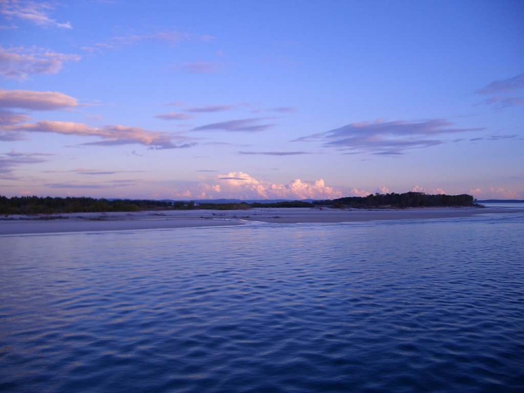 Dawn on the ferry
