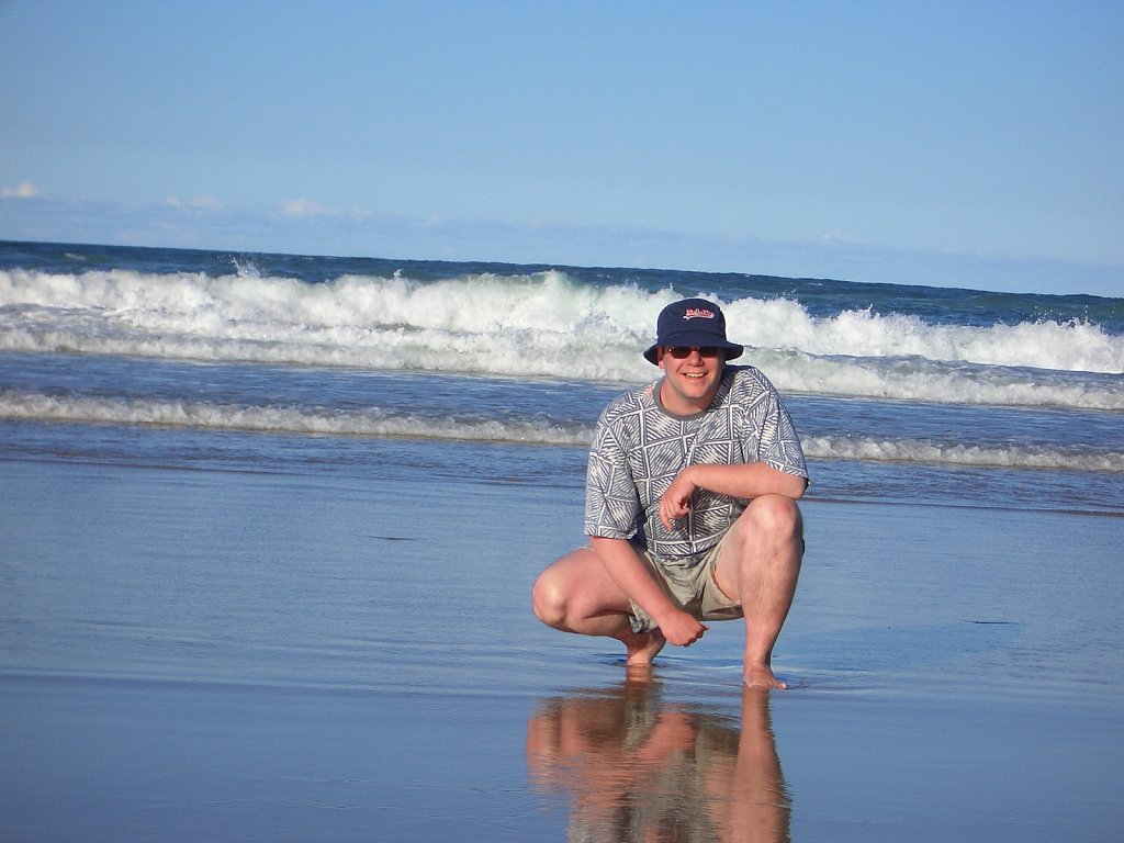 On the beach
