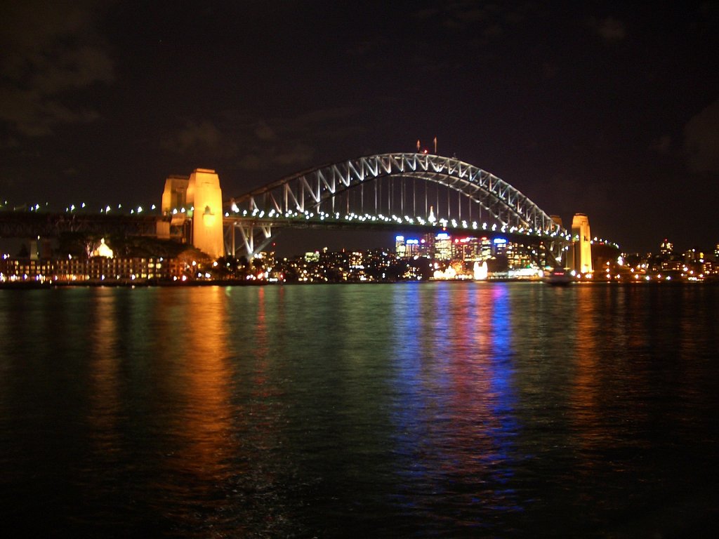 Sydney Harbour Bridge by night