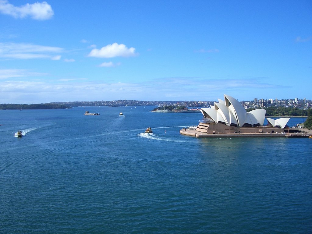 Opera House from the pillar of the Harbour Bridge