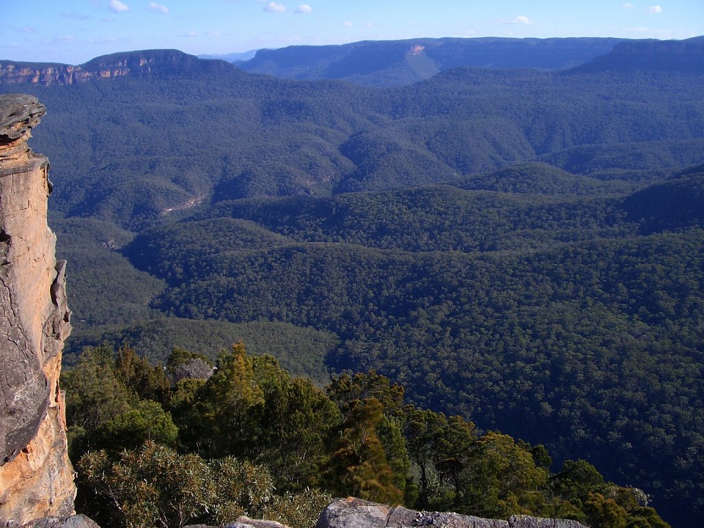 Typical landscape of the Blue Mountains