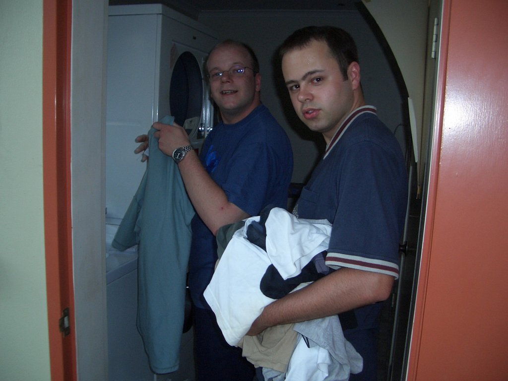 Doing the laundry