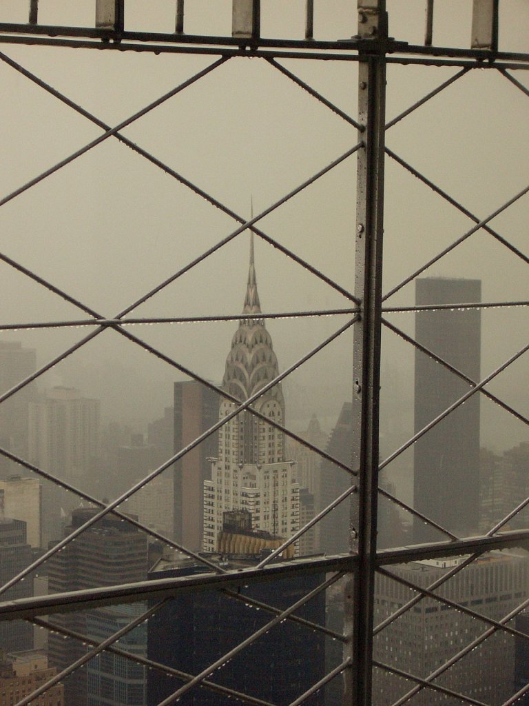 Rainy outlook from Empire State Building