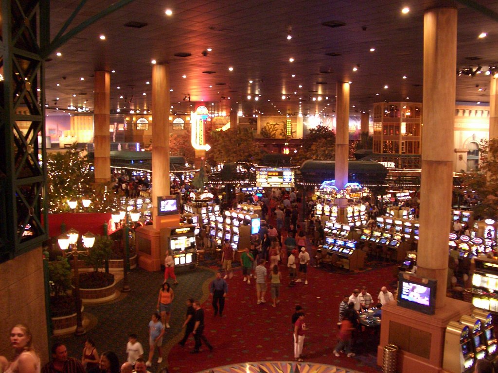 Hundreds of Slot machines in each casino