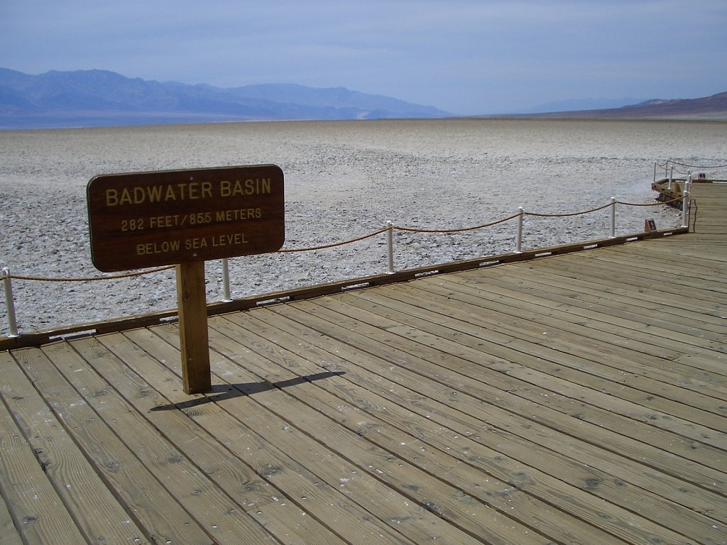 "Bad Water" in Death Valley, the lowest point of the US