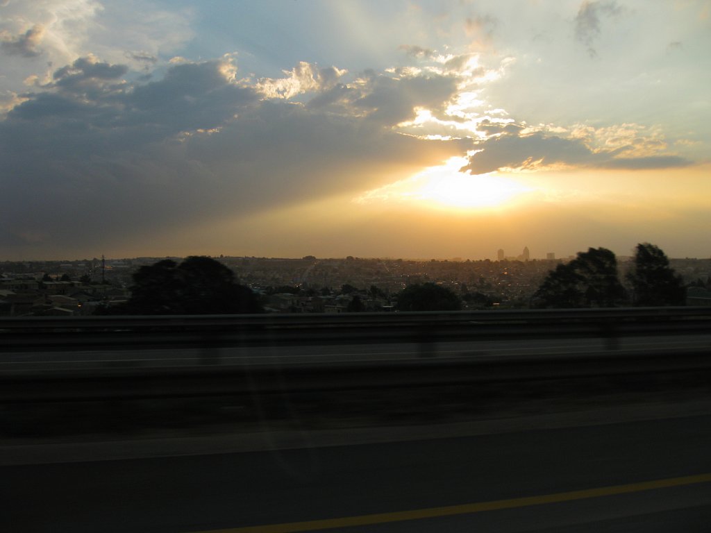 On the way back to Johannesburg