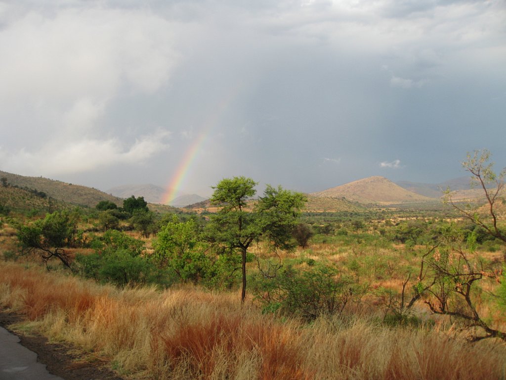 Rainbow in Pilanesberg National Park