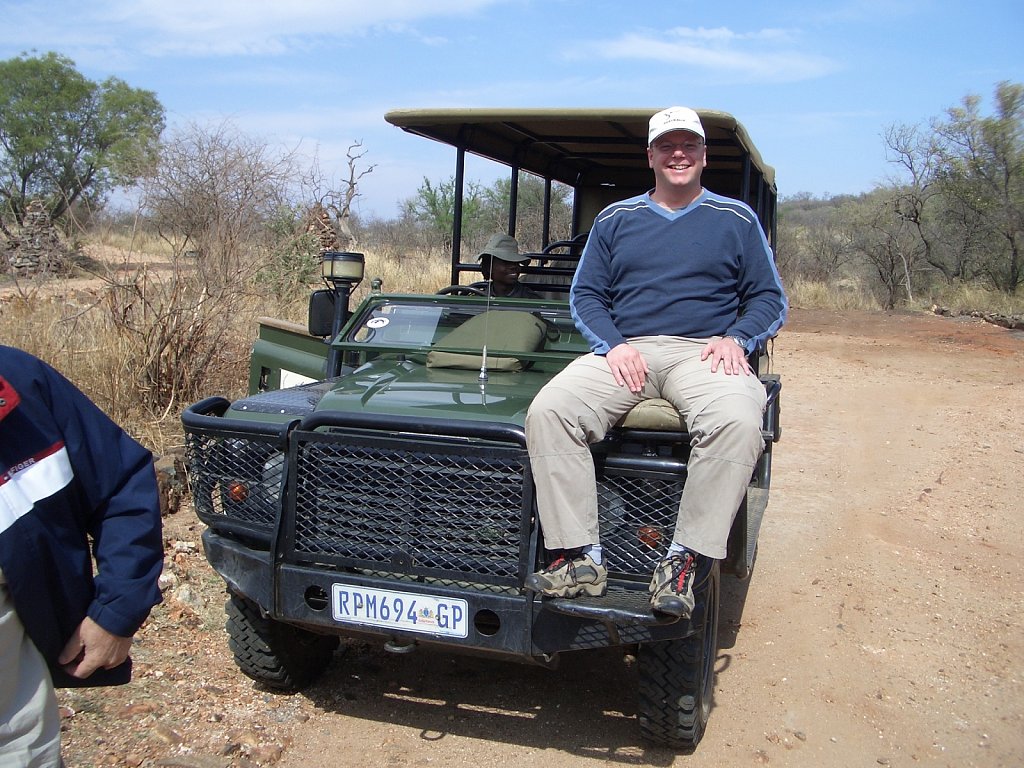  On the seat of the scout