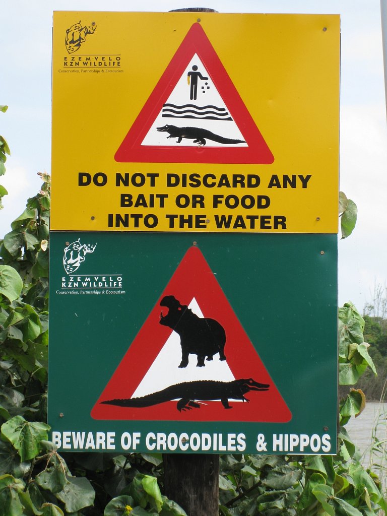 Warning sign in St Lucia