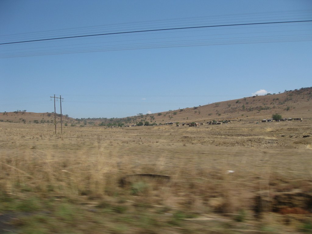 Typical settlements on the way to Royal Natal National Park
