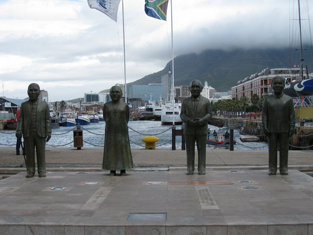 Statues of the South African Nobel Prize Winners