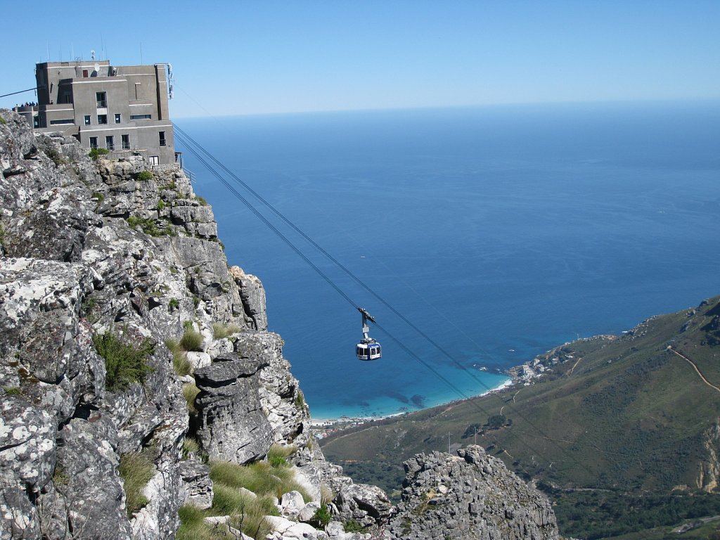 Mountain station of the cable car