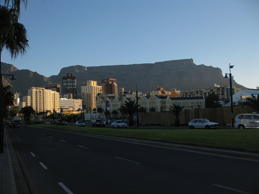 Table Mountain at sunset