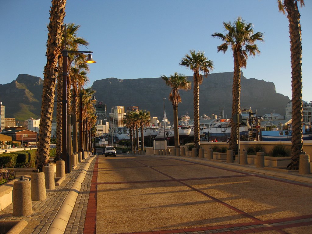 Table Mountain at sunset