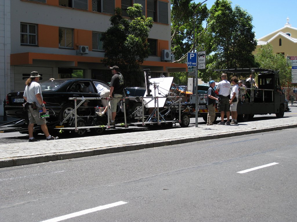 Mercedes-Benz advertising movie recording in Cape Town