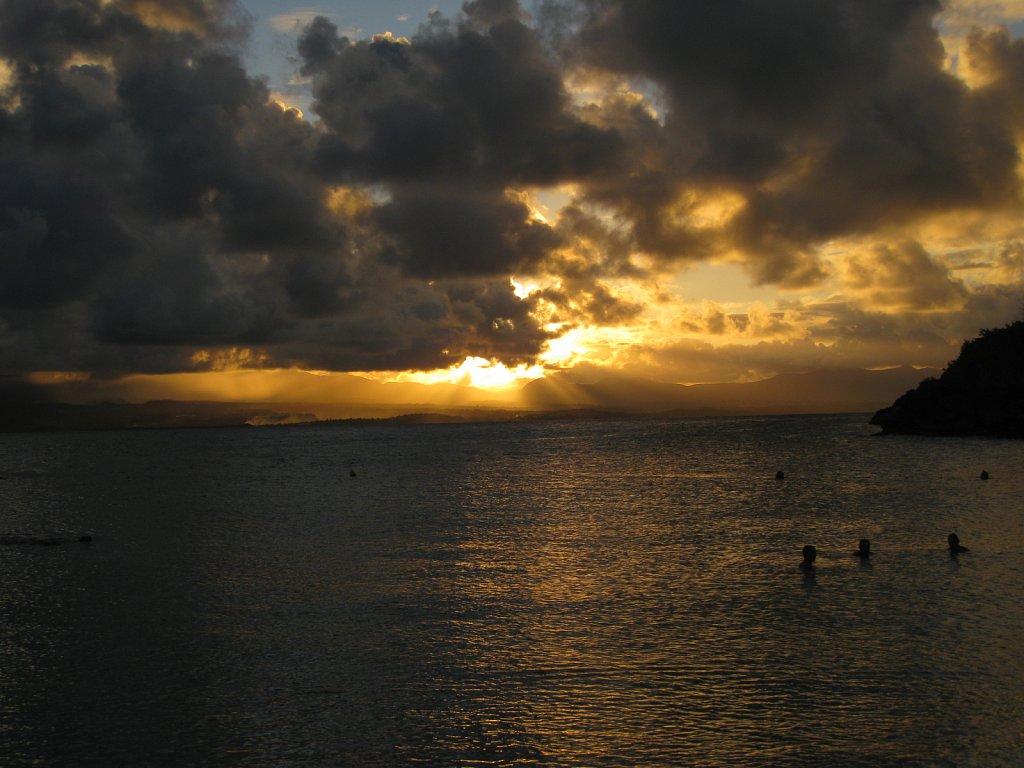 Sunset at the hotel