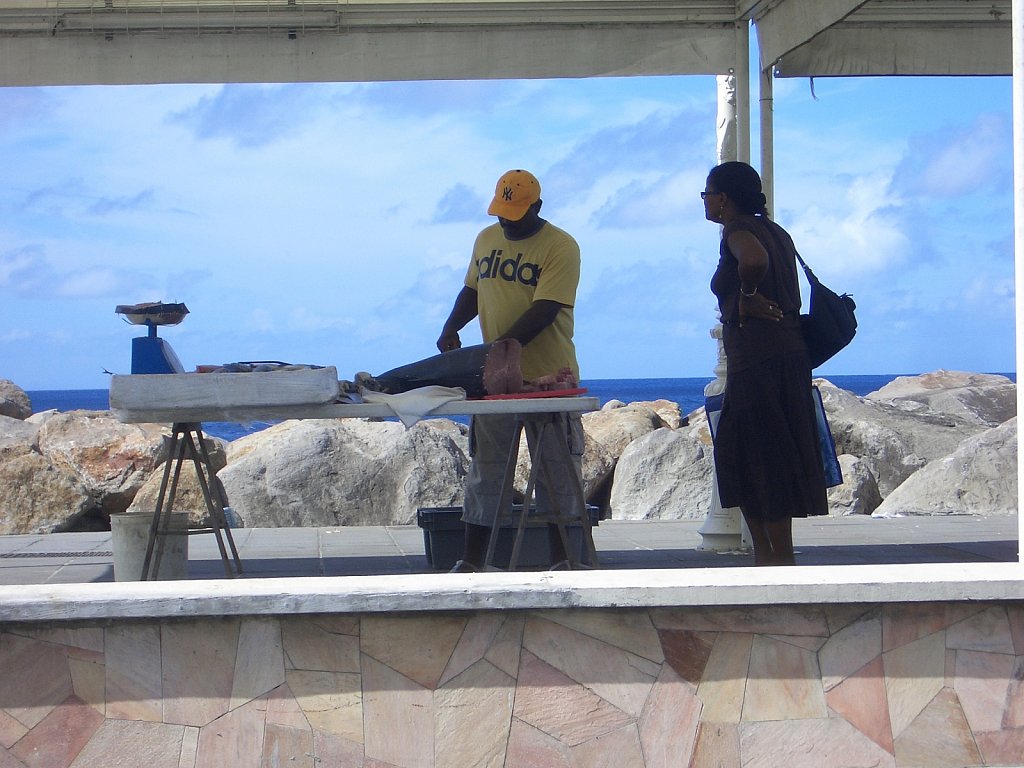 Fishmonger in Basse Terre