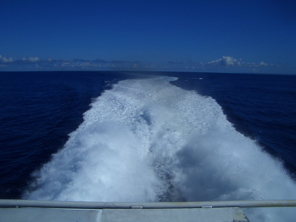 On the ferry to Dominica