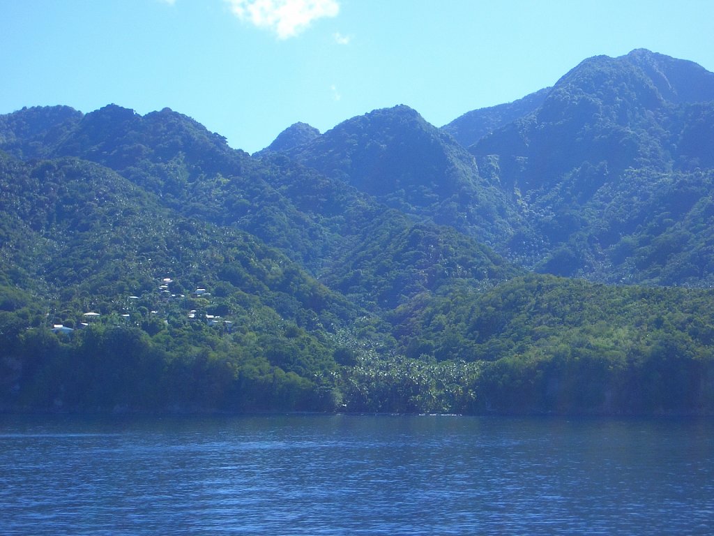 Dominica viewed from the ferry