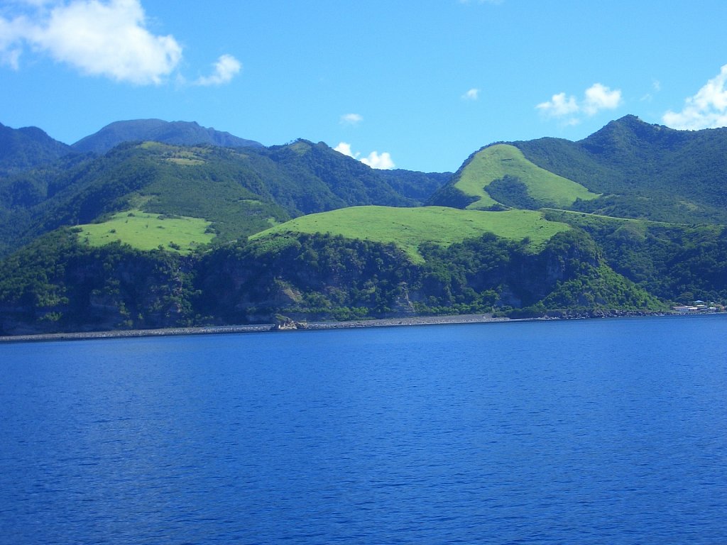 Dominica viewed from the ferry