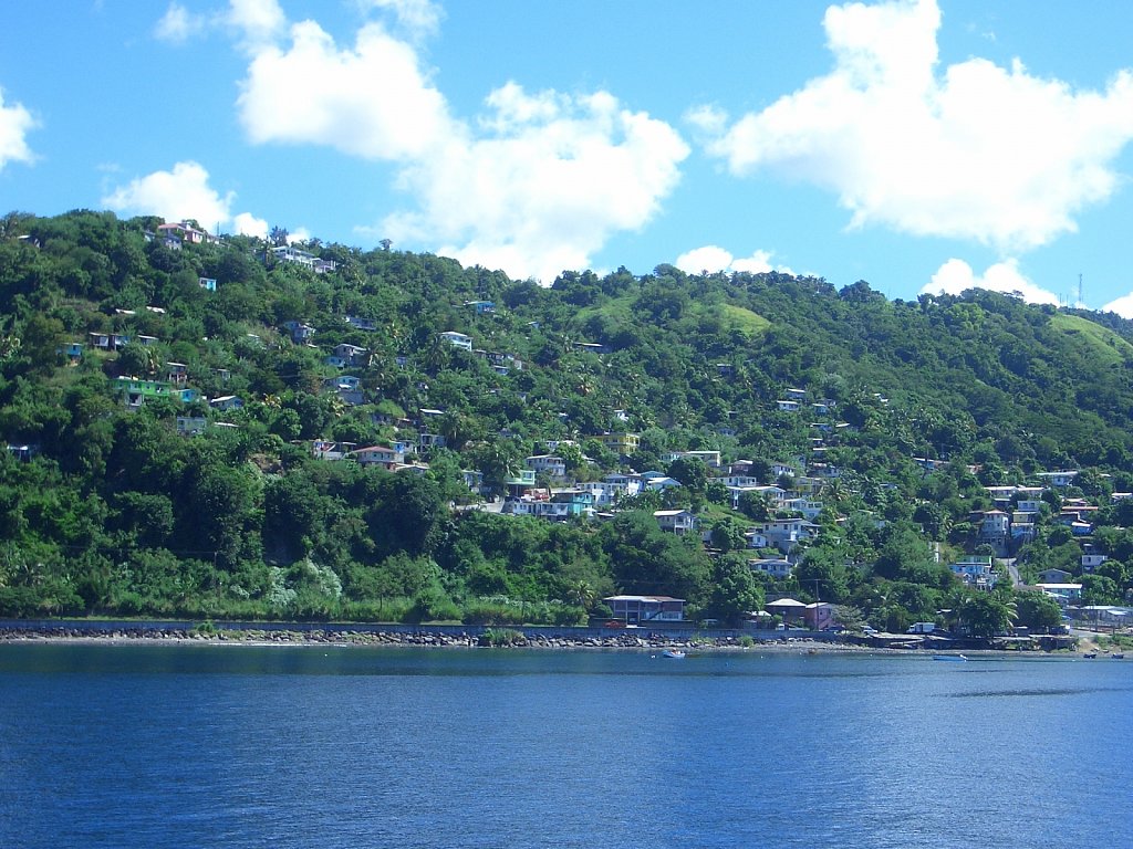 Dominica viewed from the ferry