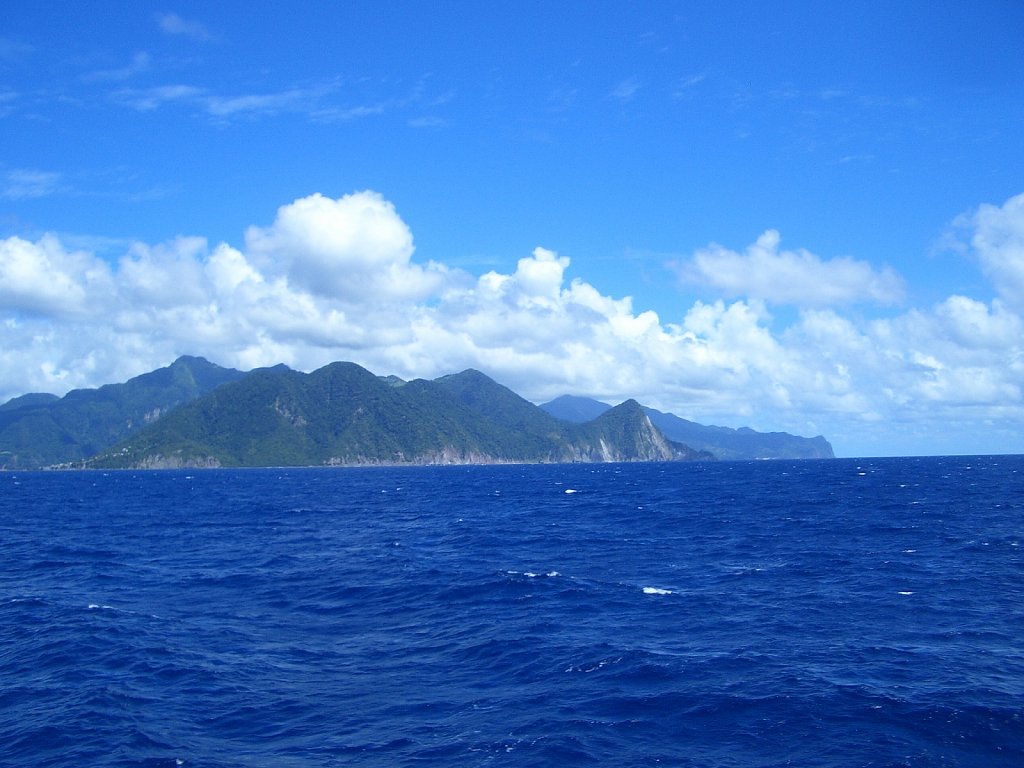 Dominica viewed from the ferry