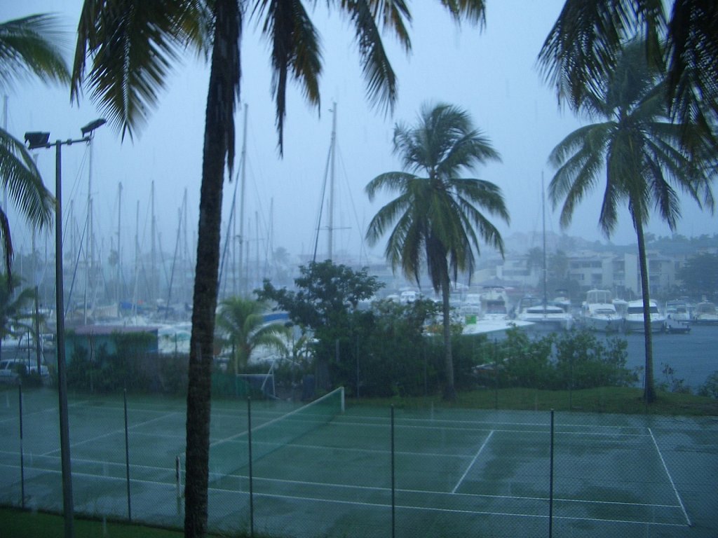 Heavy rain in the morning
