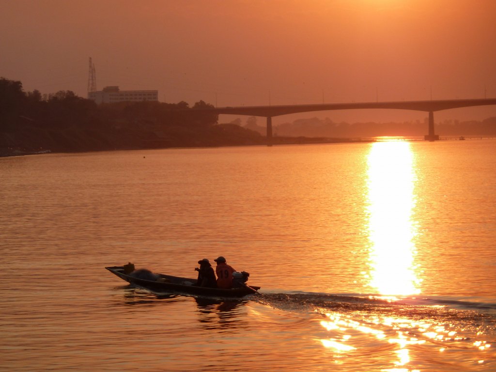 Sunset at Mekong