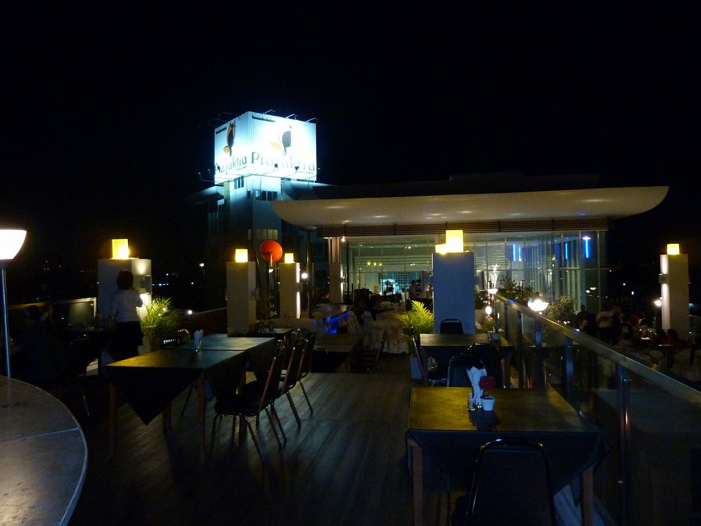 Roof top bar at the hotel