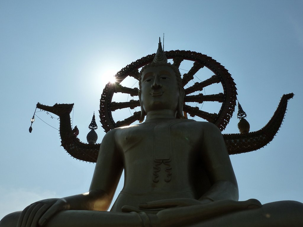 12-metre high golden Buddha statue at Wat Phra Yai