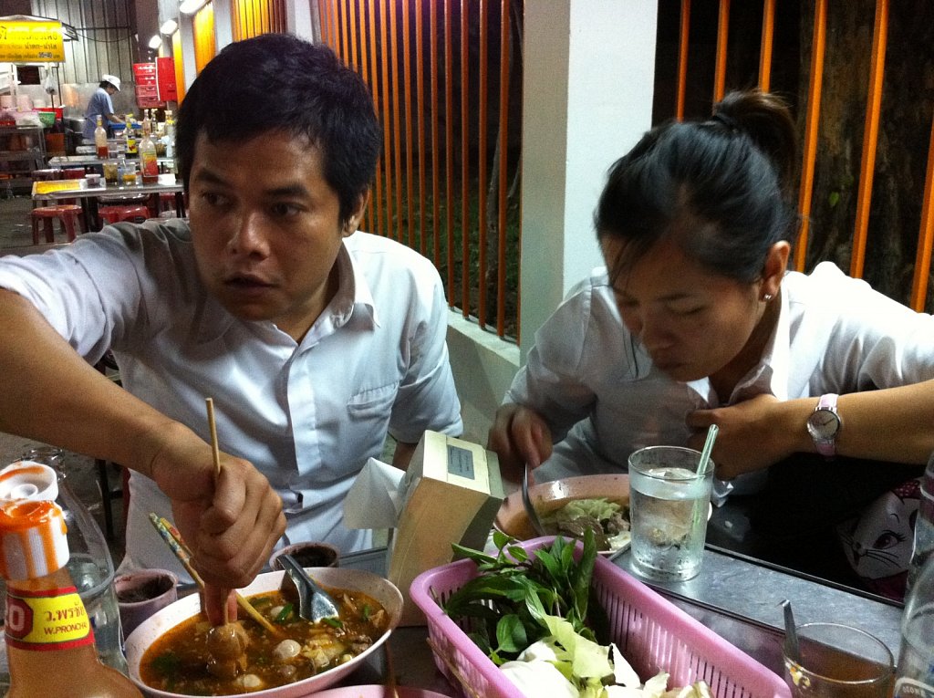 Going out with the hotel staff
