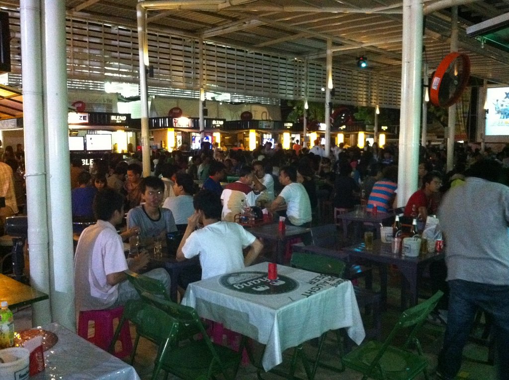 Food area in UD town