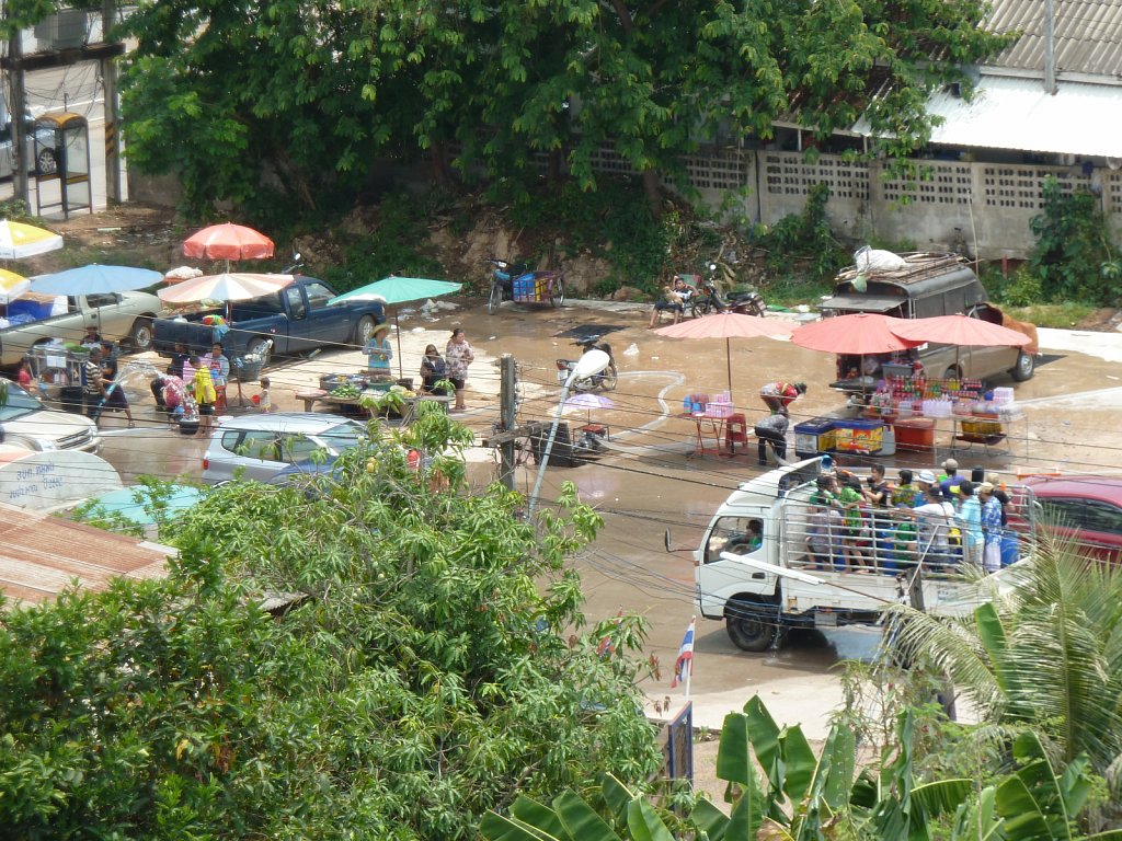 Water-filling stations near the hotel