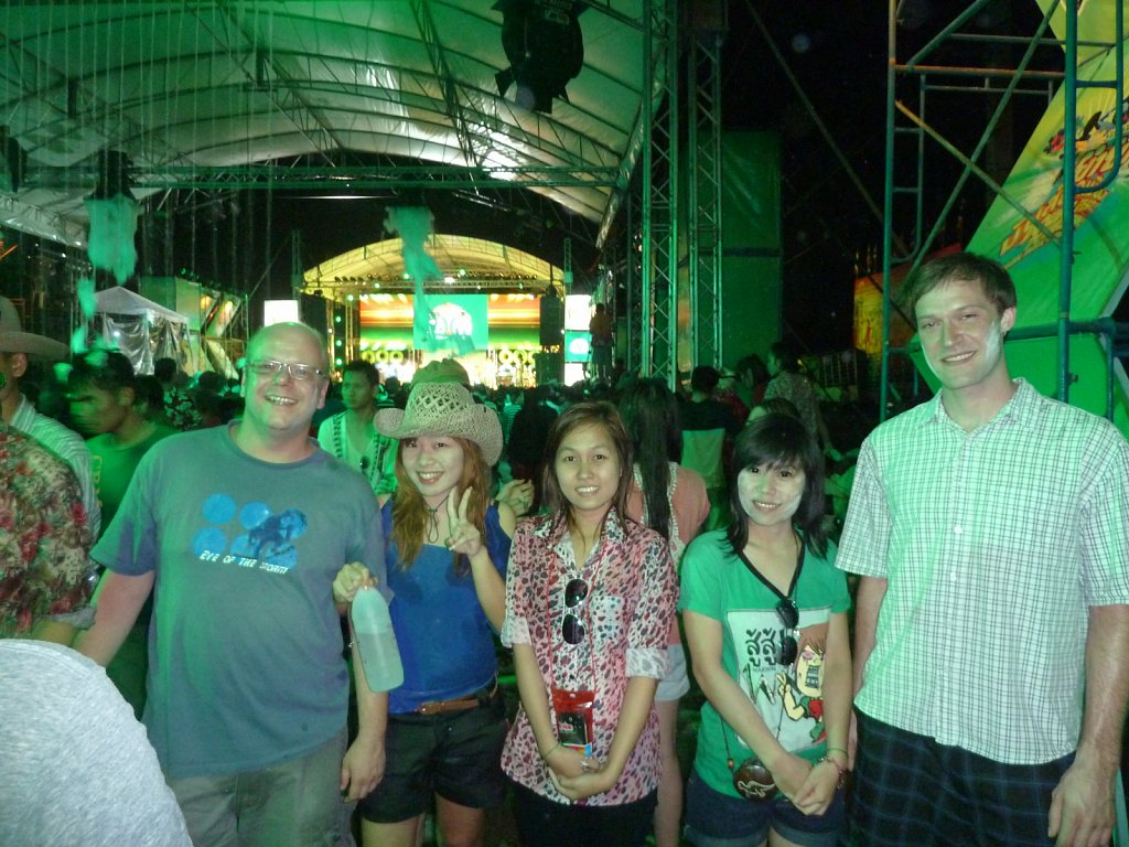 At the Songkran festival area