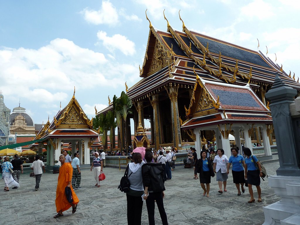 The Chapel Royal of The Emerald Buddha (Wat Phra Kaeo) in the Grand Palace