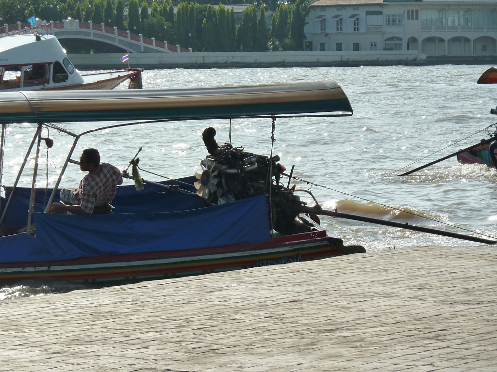 Typical boat on Chao Phraya River