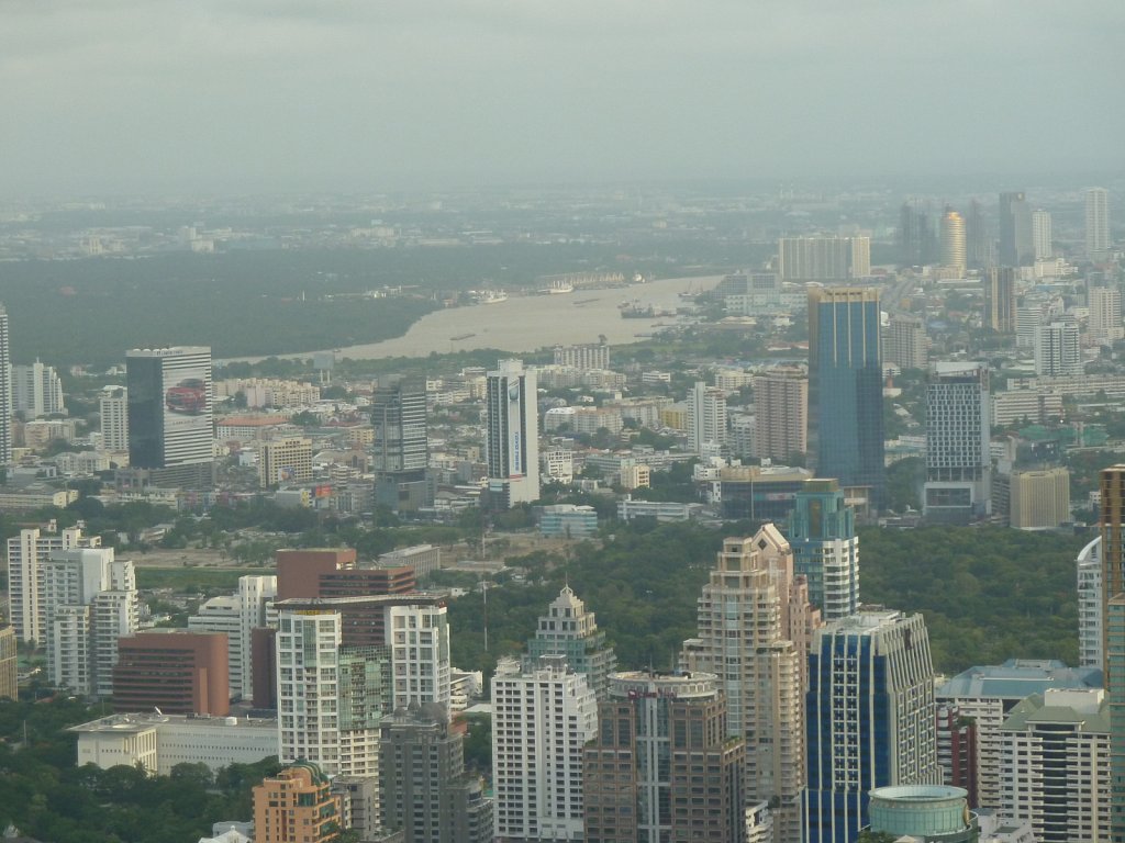 Chao Phraya river viewed from Baiyoke Tower 2