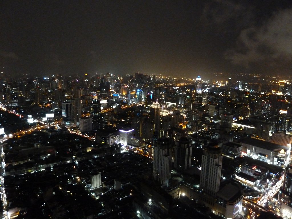 View from Baiyoke Tower 2 by night