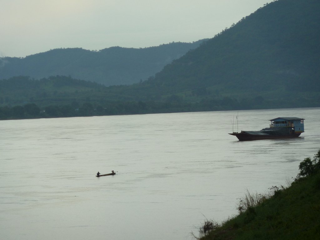 Ships on Mekong river