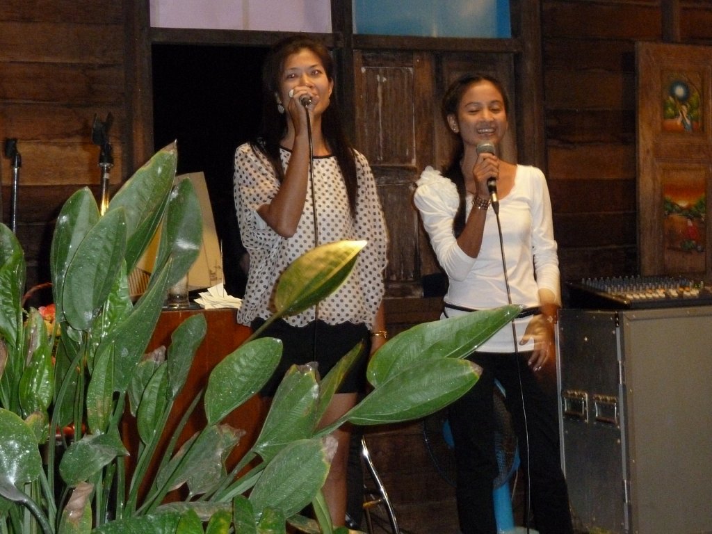 Karaoke at my farewell dinner