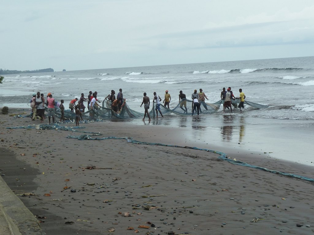 Fishermen at Seme beach