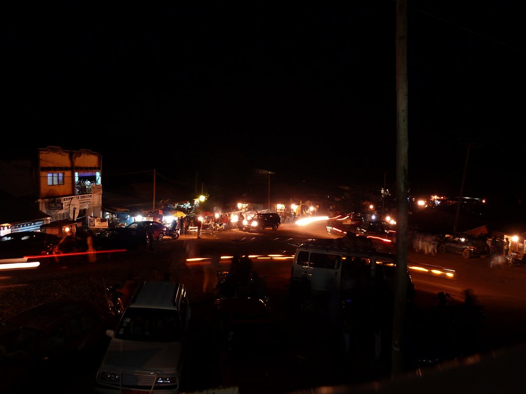 Square at night