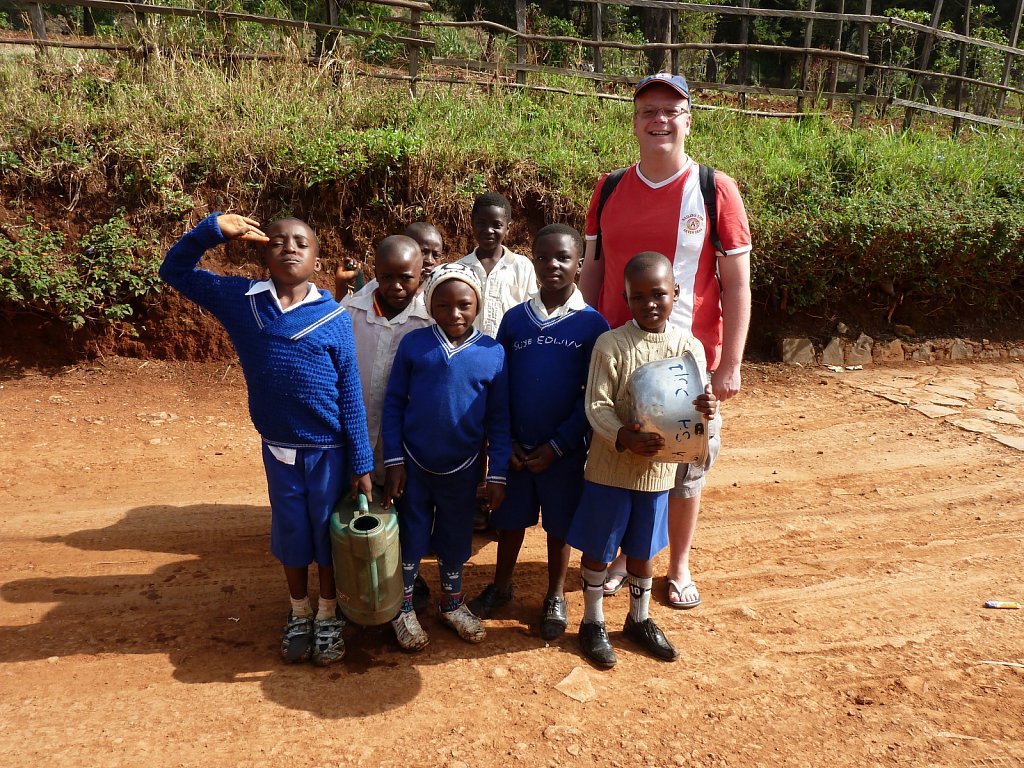 Children on their way to school