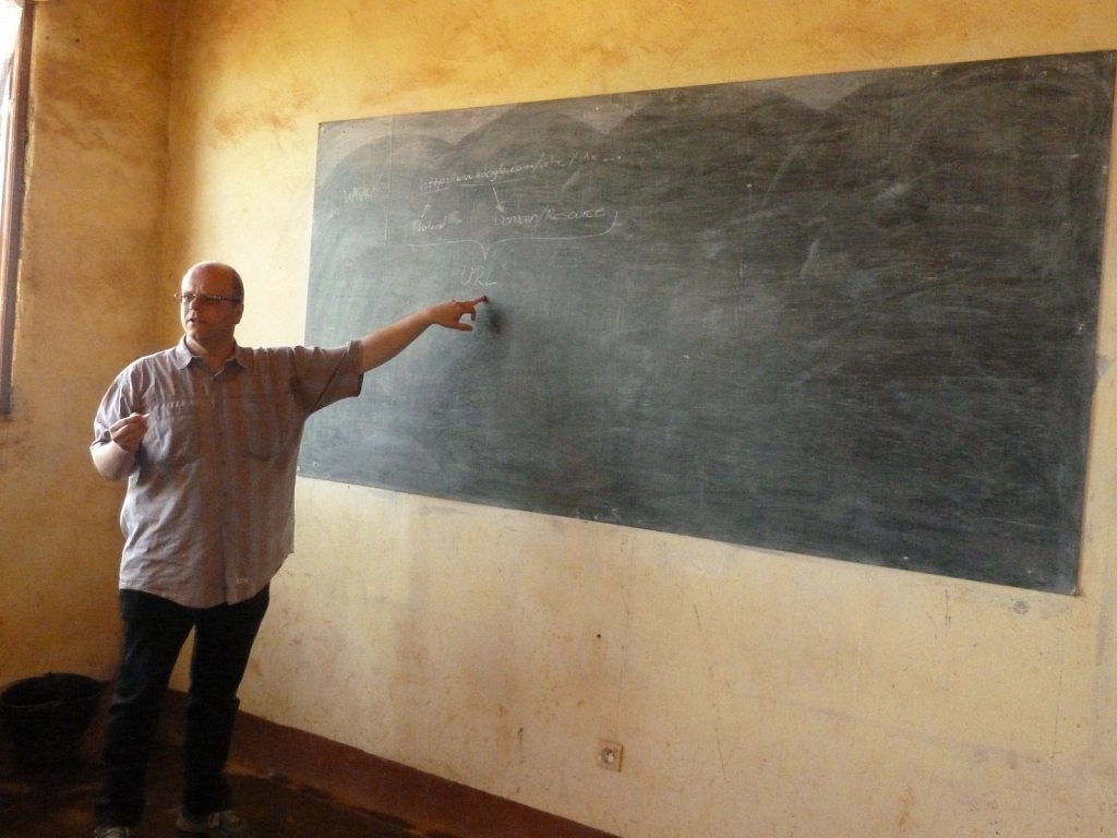 Teaching the IT class at PYC