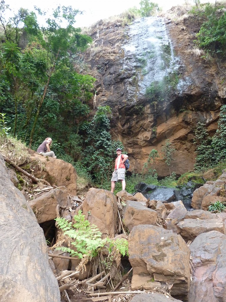 Hiking to the waterfall