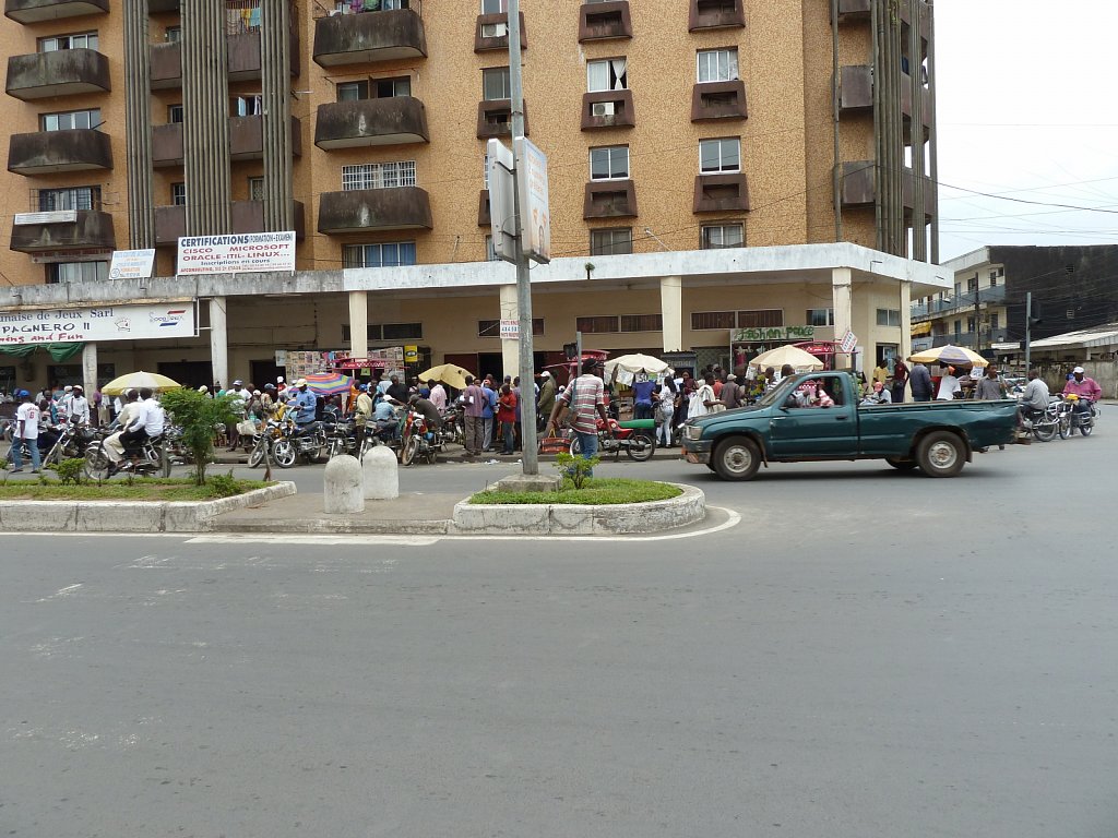 Moto taxis in Duala