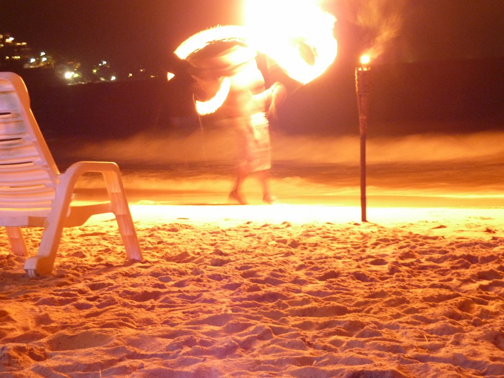 Fire artist at Kamala Beach