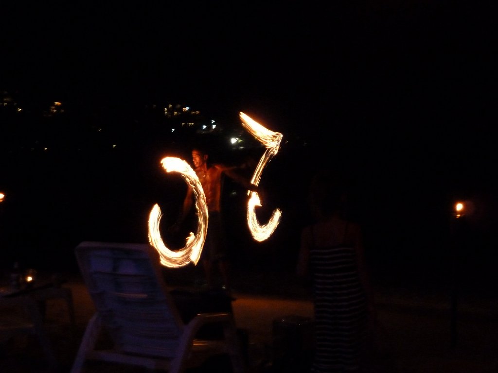 Fire artist at Kamala Beach